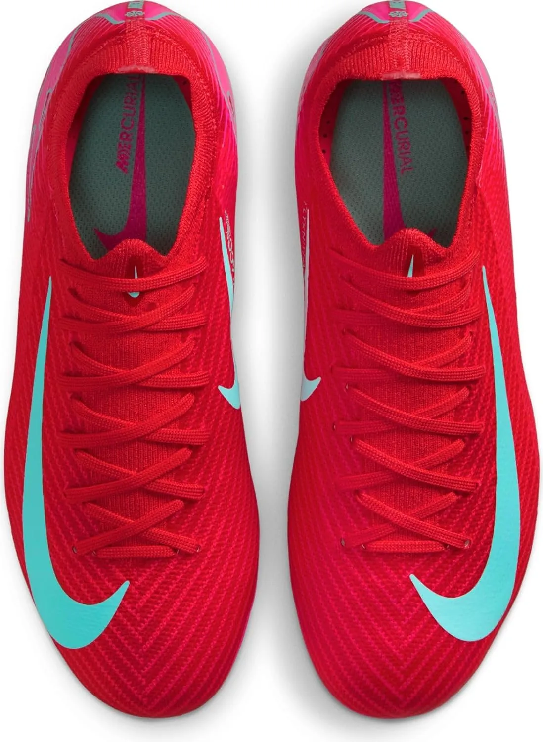 Nike Jr. Mercurial Vapor 16 Pro Little/Big Kids' FG Low-Top Soccer Cleats (HF5448-800, Ember Glow/Aurora Green)