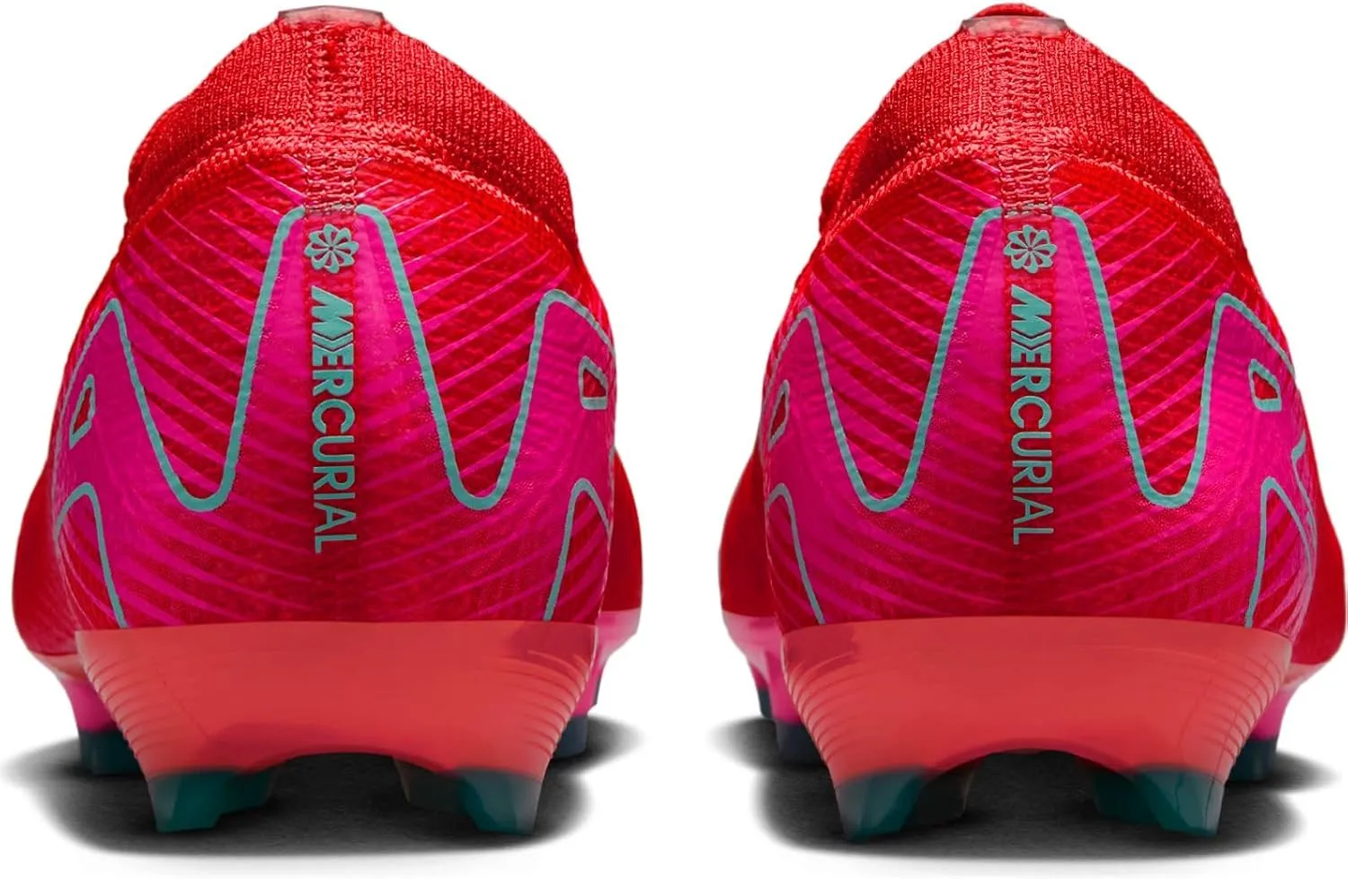 Nike Jr. Mercurial Vapor 16 Pro Little/Big Kids' FG Low-Top Soccer Cleats (HF5448-800, Ember Glow/Aurora Green)