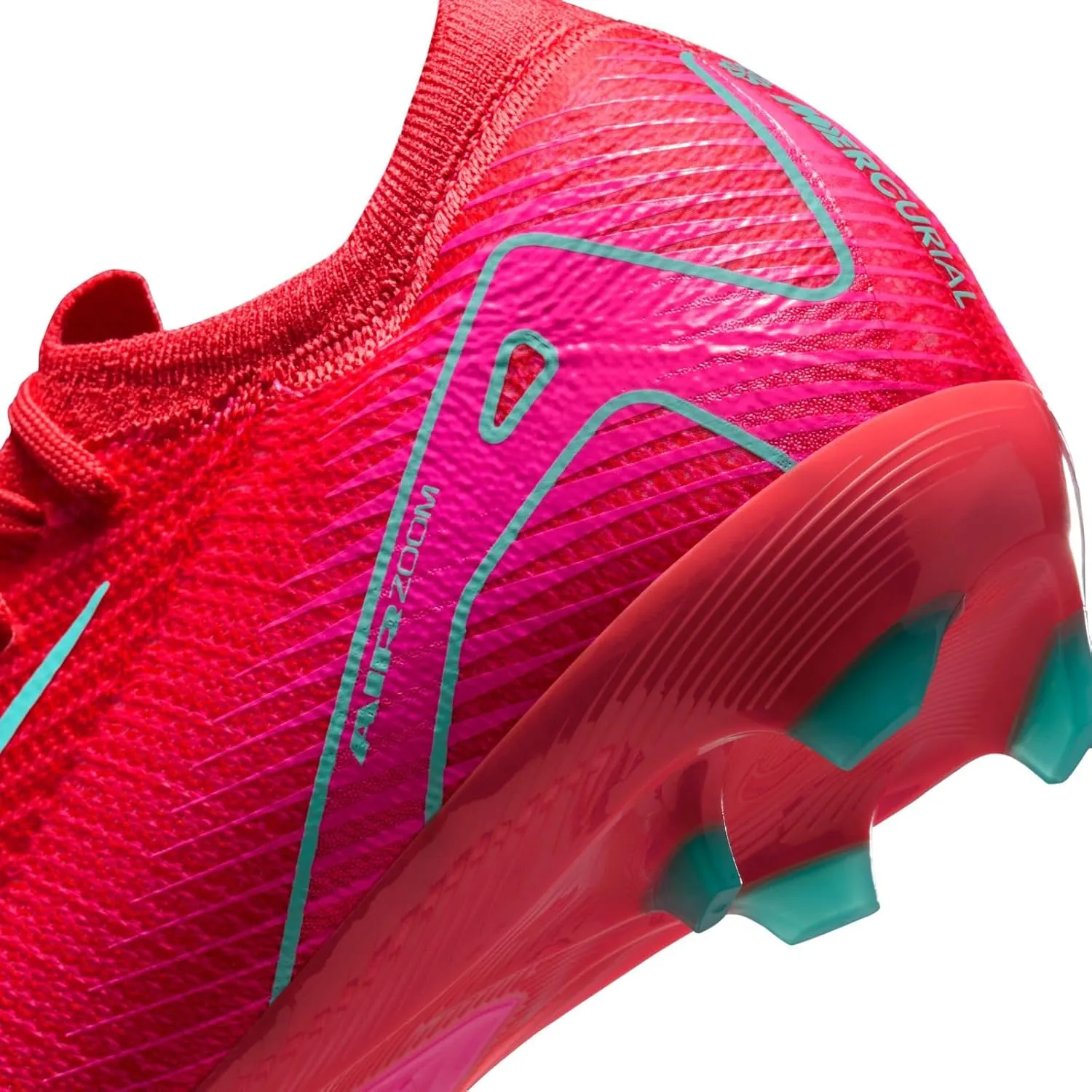 Nike Jr. Mercurial Vapor 16 Pro Little/Big Kids' FG Low-Top Soccer Cleats (HF5448-800, Ember Glow/Aurora Green)