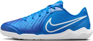 Nike Jr. Tiempo Legend 10 Academy Little/Big Kids' Indoor/Court Low-Top Soccer Shoes (DV4350-400, Soar/White) Size 2