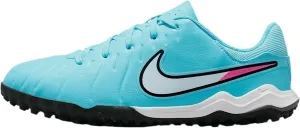 Nike Jr. Tiempo Legend 10 Academy Little/Big Kids' Turf Low-Top Soccer Shoes (DV4351-401, Copa/White)