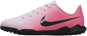 Nike Jr. Tiempo Legend 10 Club Little/Big Kids' Turf Low-Top Soccer Shoes (DV4355-601, Pink Foam/Black) Size 5