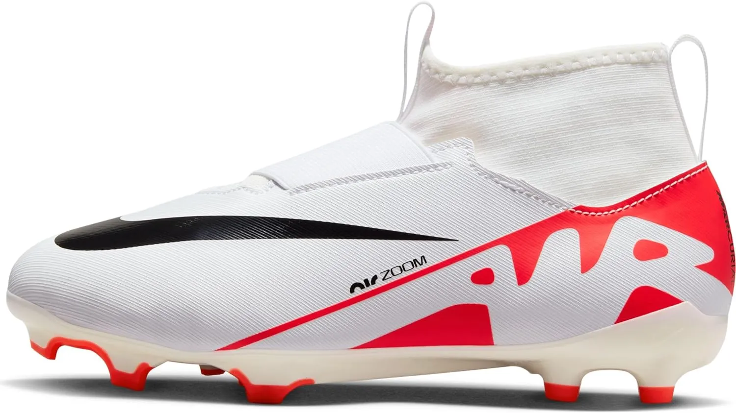 Nike Jr. Zoom Mercurial Superfly 9 Academy XXV MG (DJ5623-600, Bright Crimson/Black/White) Size 1