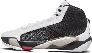 Nike Kid's Air Jordan 38 (GS) Basketball Shoe, White/Siren Red/Black 7 Big Kid