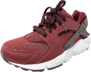 Nike Kids Huarache Run TU Running Shoe (GS) (5.5 Big Kid, Team Red/Burgundy Crush)