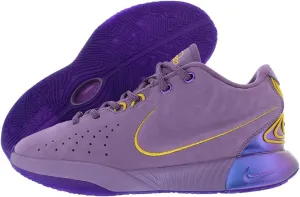 NIKE Lebron XXI Freshwater Big Kids' Basketball Shoes (FZ7189-500, Violet Dust/Purple Cosmos/University Gold) Size 5.5