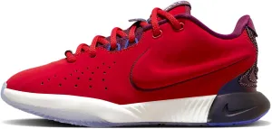 NIKE Lebron XXI SE Movie Night Big Kids' Basketball Shoes (FN4305-600, University Red/Bordeaux/Blue Joy/Ivory) Size 5