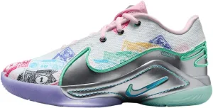 Nike Lebron XXII Currency Big Kids' Basketball Shoes (HV6873-100, White/Green Glow/Pink Foam/Baltic Blue)