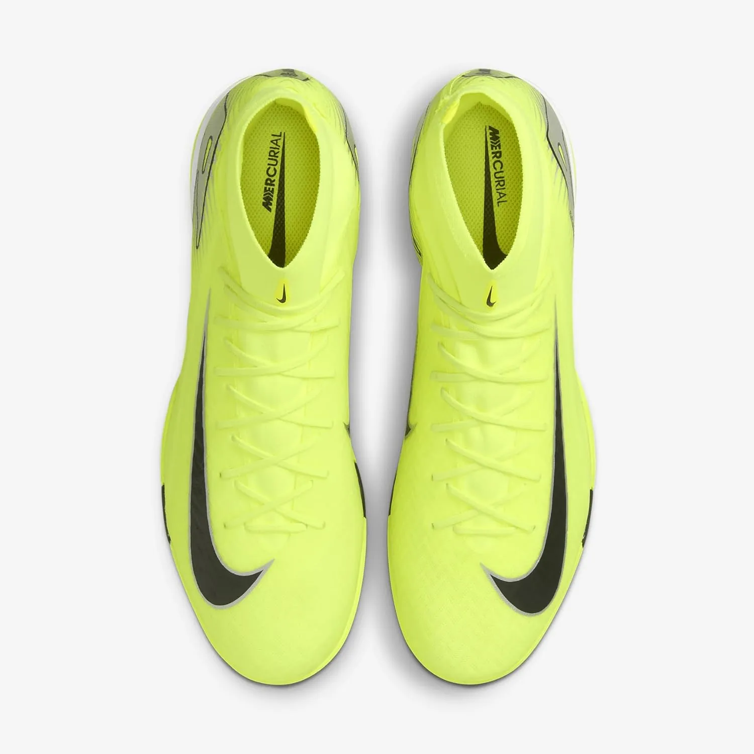 Nike Mercurial Superfly 10 Academy IC High-Top Soccer Shoes (FQ8332-700, Volt/Black)