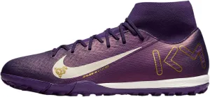 Nike Mercurial Superfly 10 Academy Kylian Mbappe TF High-Top Soccer Shoes (FQ8333-500, Grand Purple/Pale Ivory)