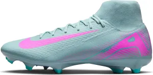 Nike Mercurial Superfly 10 Academy MG High-Top Soccer Cleats (FQ1456-301, Ocean Cube/Pink Blast)