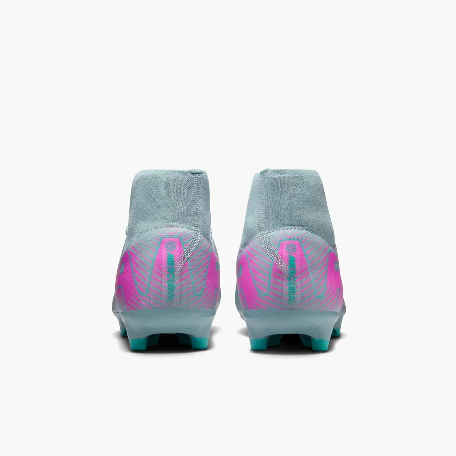 Nike Mercurial Superfly 10 Academy MG High-Top Soccer Cleats (FQ1456-301, Ocean Cube/Pink Blast)