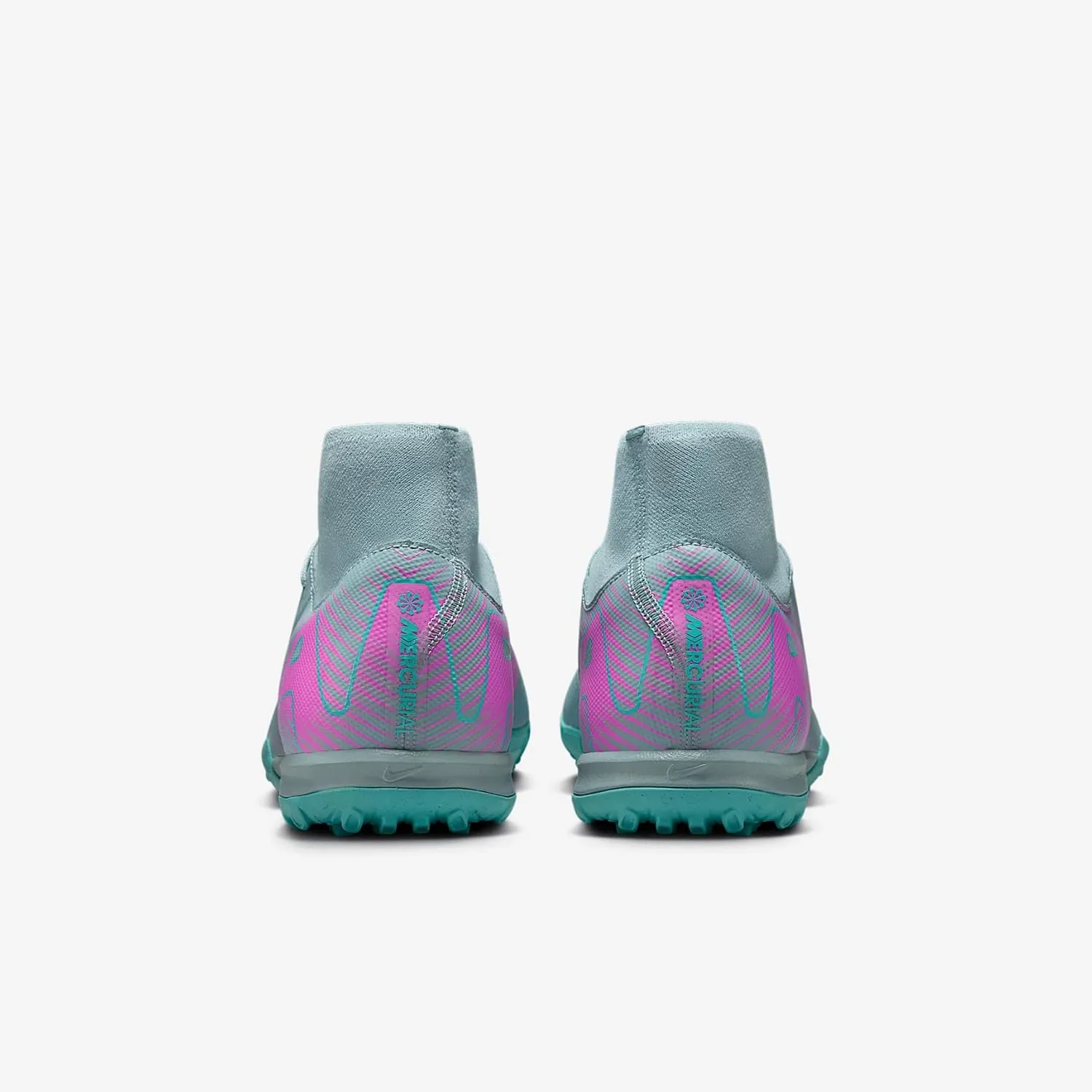 Nike Mercurial Superfly 10 Academy TF High-Top Soccer Shoes (FQ8331-301, Ocean Cube/Pink Blast)
