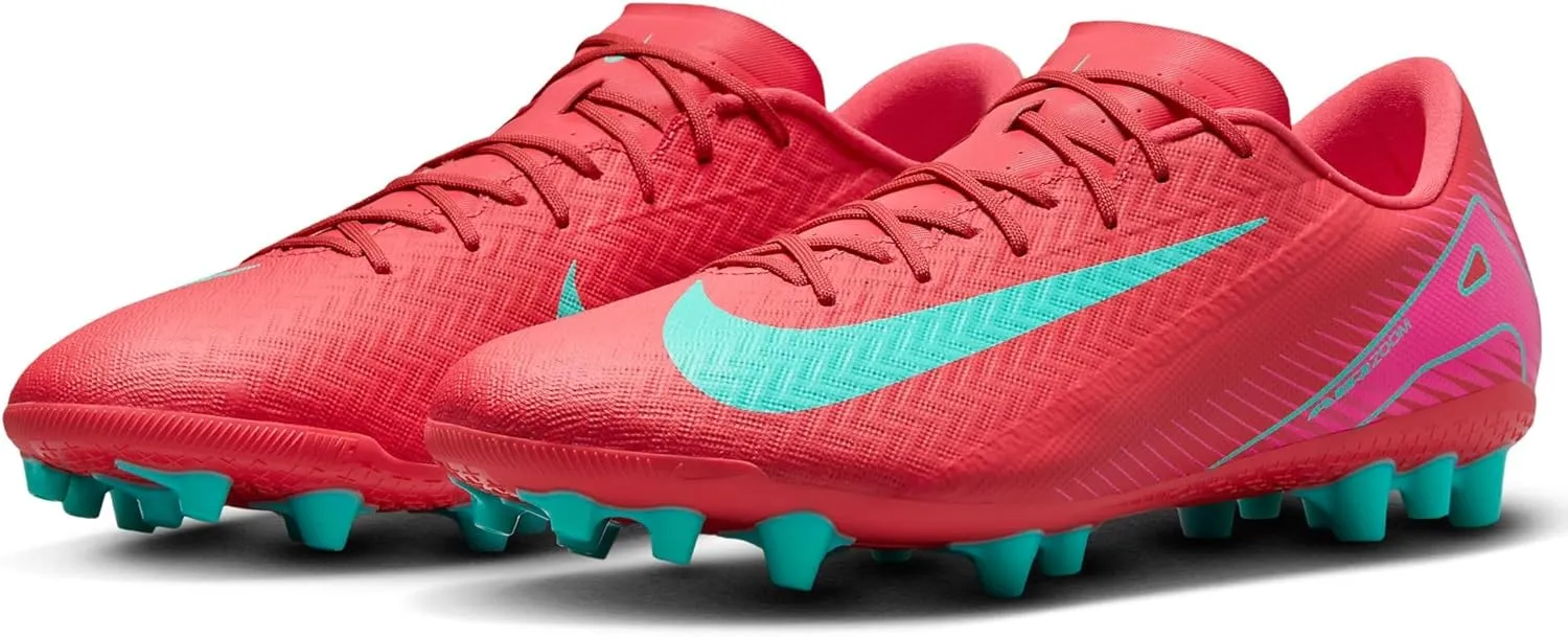 Nike Mercurial Vapor 16 Academy AG Low-Top Soccer Cleats (FQ8364-800, Ember Glow/Aurora Green)
