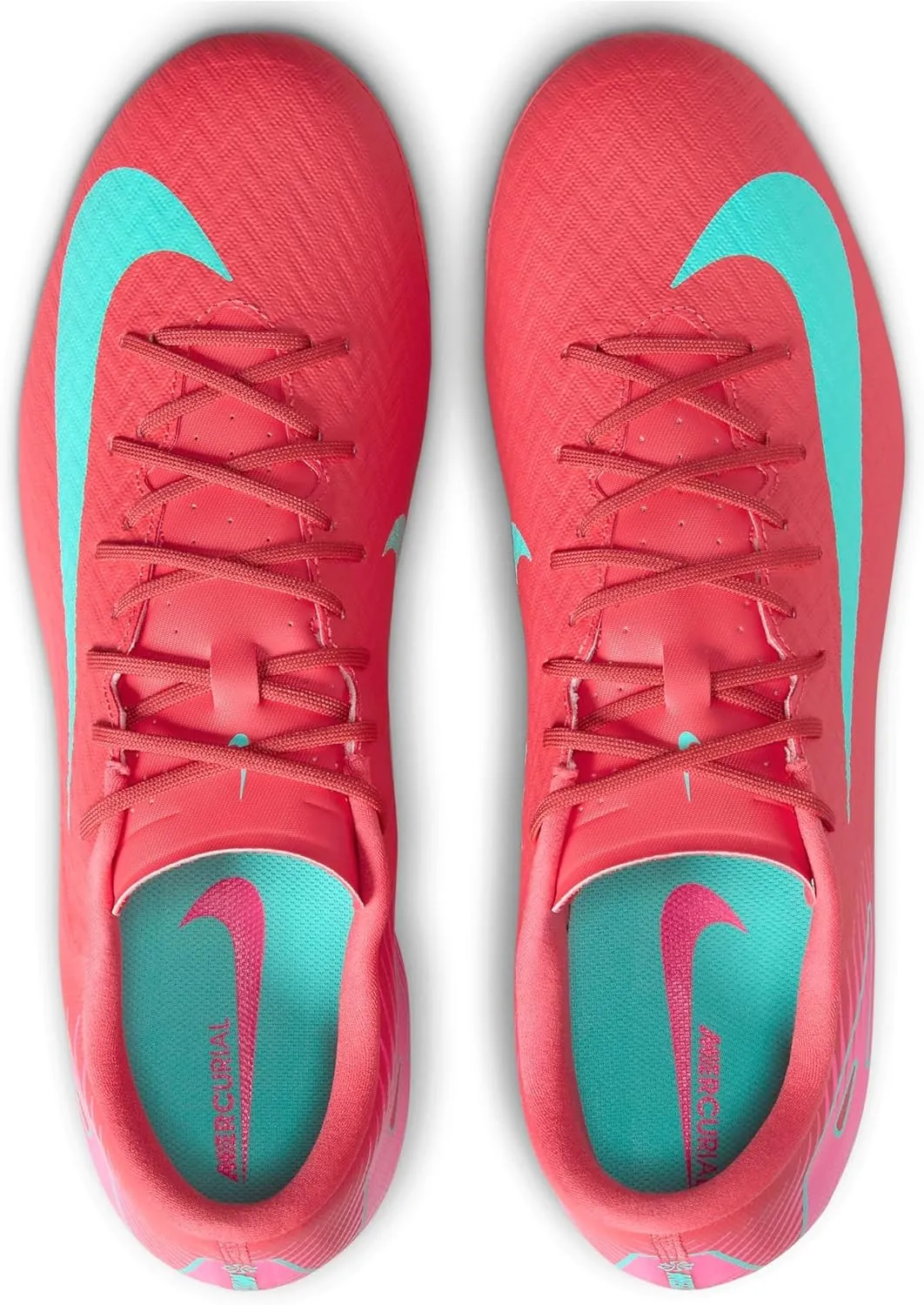 Nike Mercurial Vapor 16 Academy AG Low-Top Soccer Cleats (FQ8364-800, Ember Glow/Aurora Green)