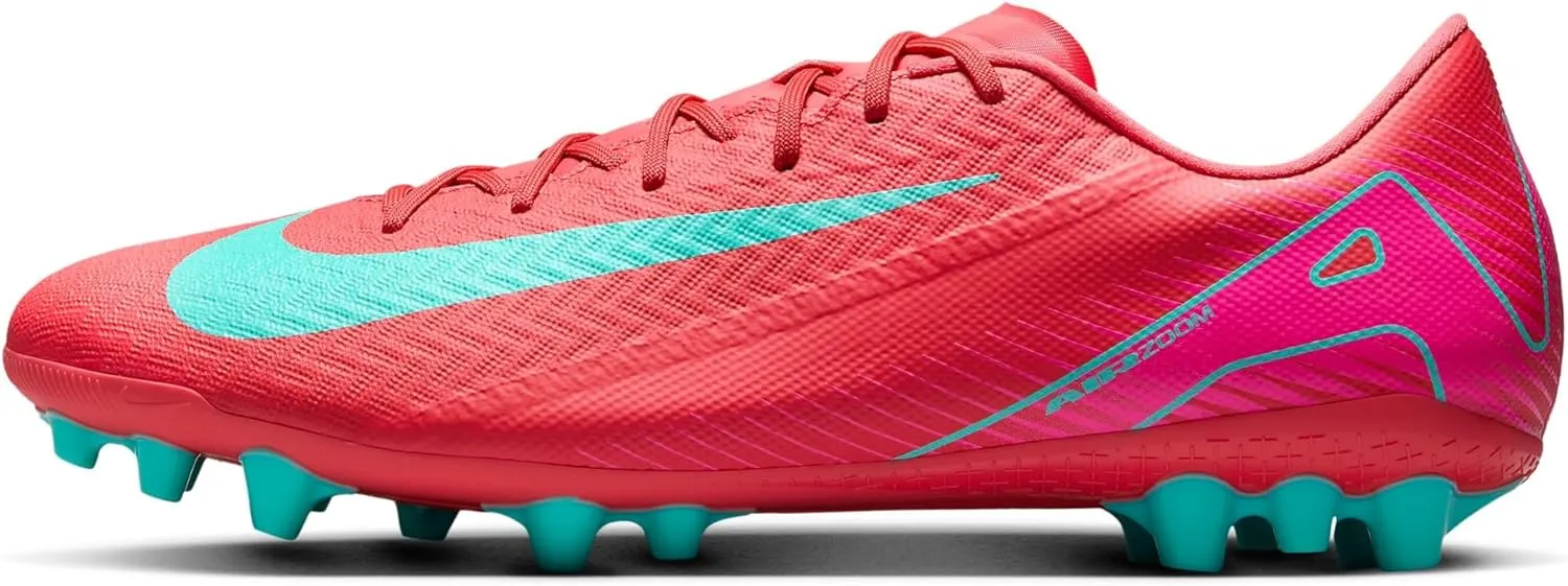 Nike Mercurial Vapor 16 Academy AG Low-Top Soccer Cleats (FQ8364-800, Ember Glow/Aurora Green)