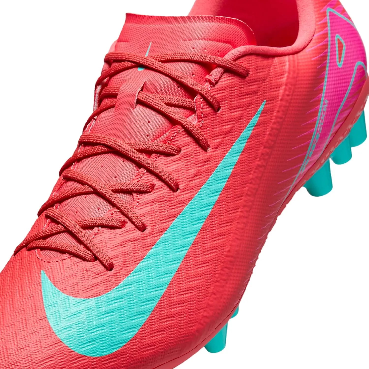 Nike Mercurial Vapor 16 Academy AG Low-Top Soccer Cleats (FQ8364-800, Ember Glow/Aurora Green)