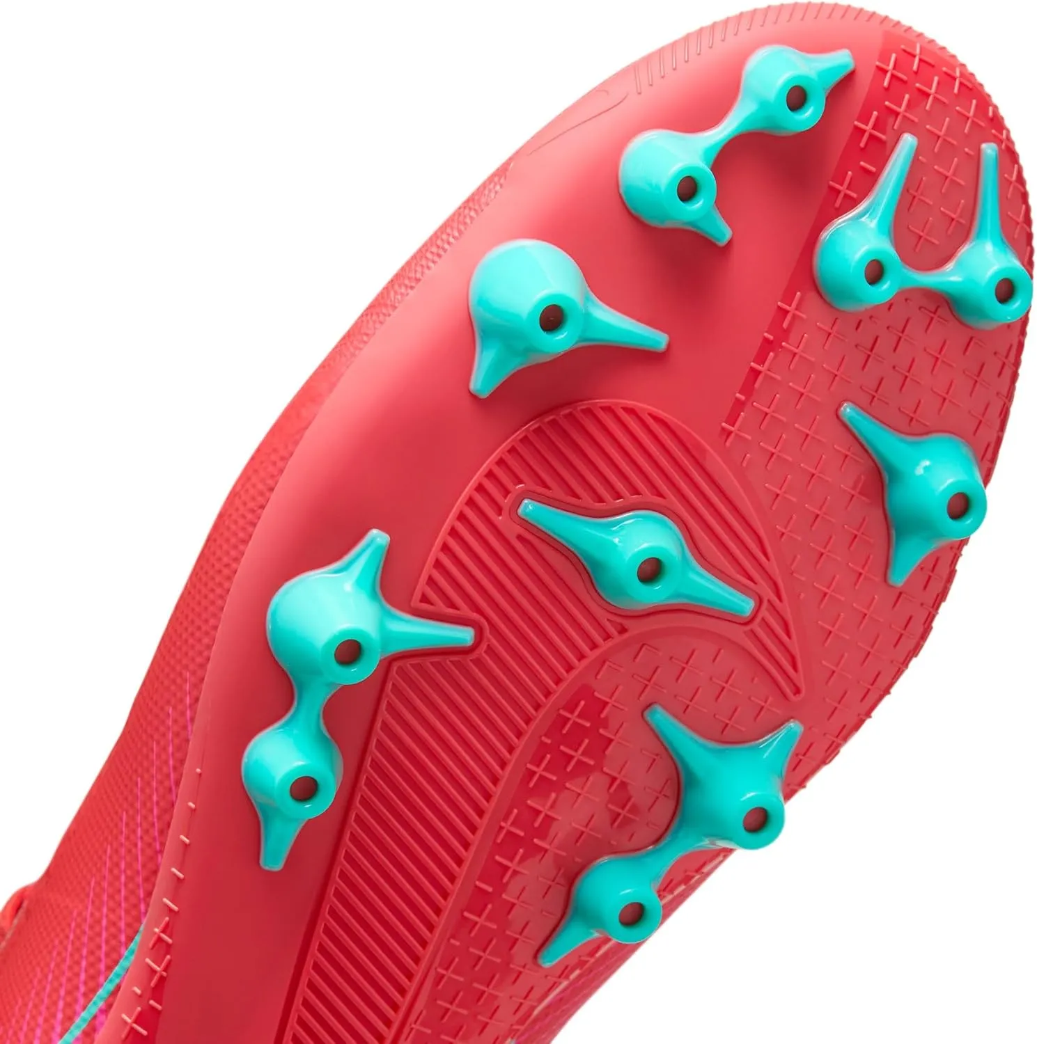 Nike Mercurial Vapor 16 Academy AG Low-Top Soccer Cleats (FQ8364-800, Ember Glow/Aurora Green)