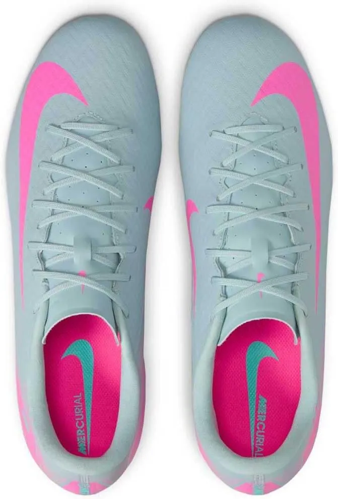 Nike Mercurial Vapor 16 Academy MG Low-Top Soccer Cleats (FQ8374-301, Ocean Cube/Pink Blast)