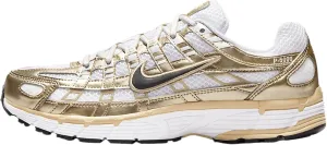 Nike P-6000 Womens Running Shoes (White/Grain/Metallic Gold Grain/Black) (IF1787-100, Black/White/Yellow)