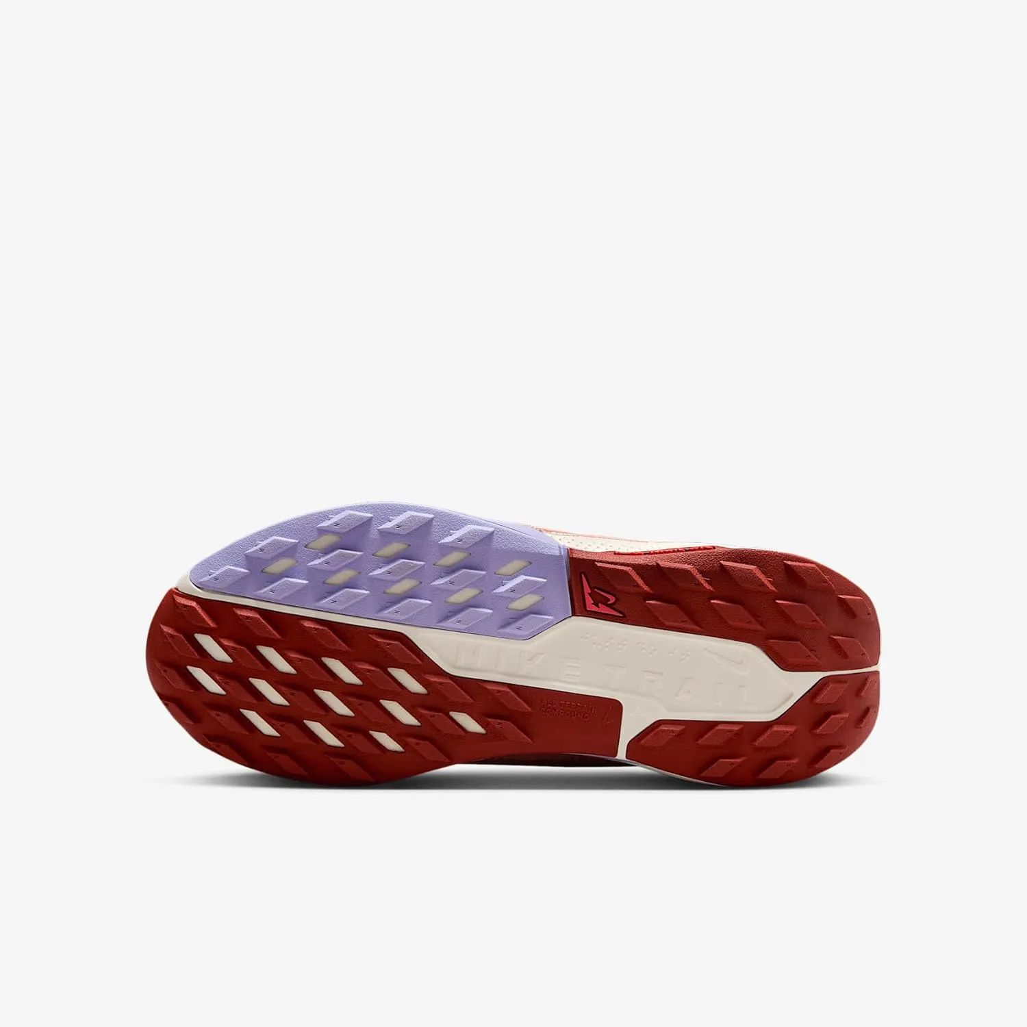 Nike Pegasus Trail 5 Big Kids' Running Shoes (FV5638-600, Red Stardust/Sail/Lilac Ice/Mars Stone)