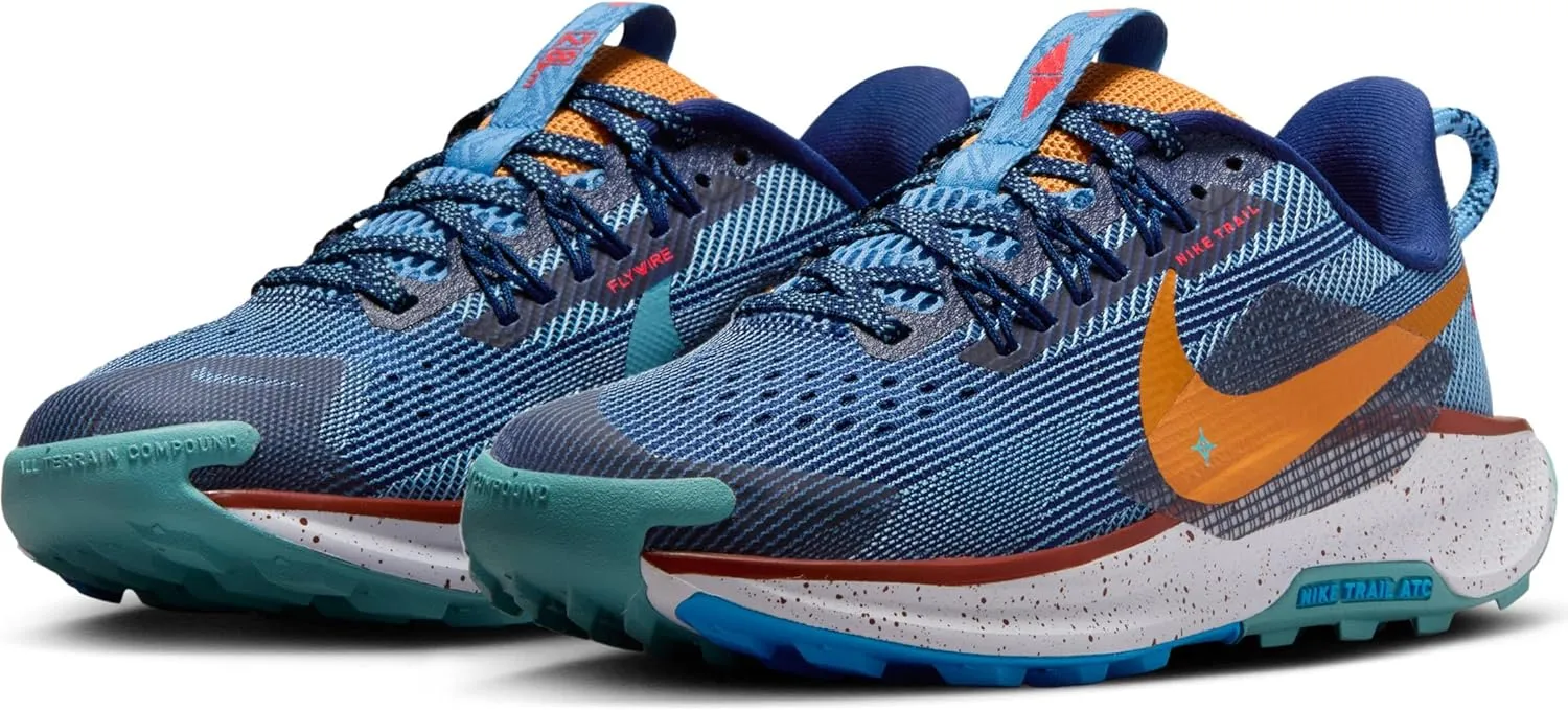 Nike Pegasus Trail 5 Big Kids' Trail Running Shoes (FV5638-400, Blue Void/Blue Beyond/Photo Blue/Monarch)