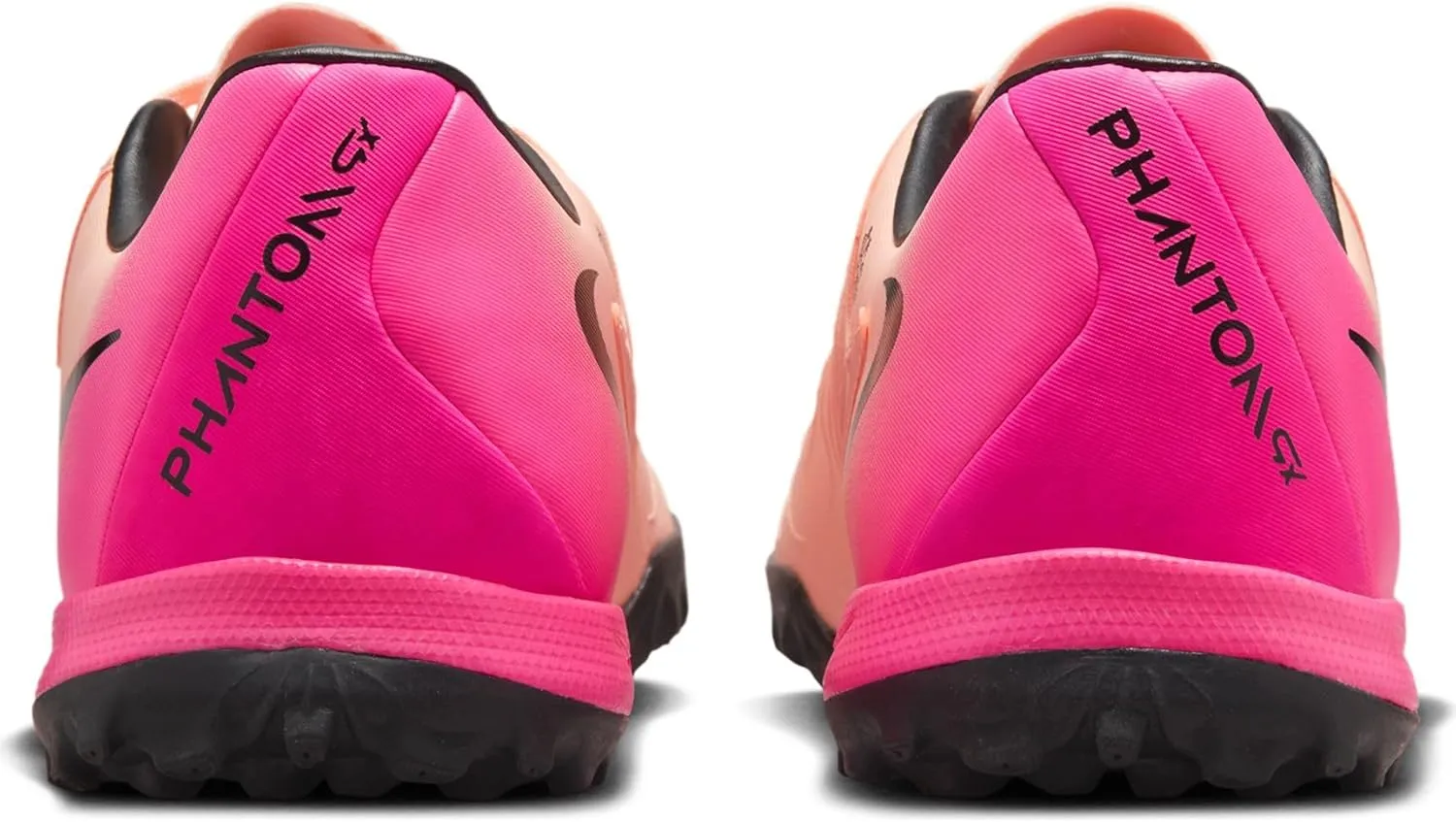 Nike Phantom GX 2 Academy TF Low-Top Soccer Shoes (FJ2577-800, Crimson Tint/Pink Blast/Black)