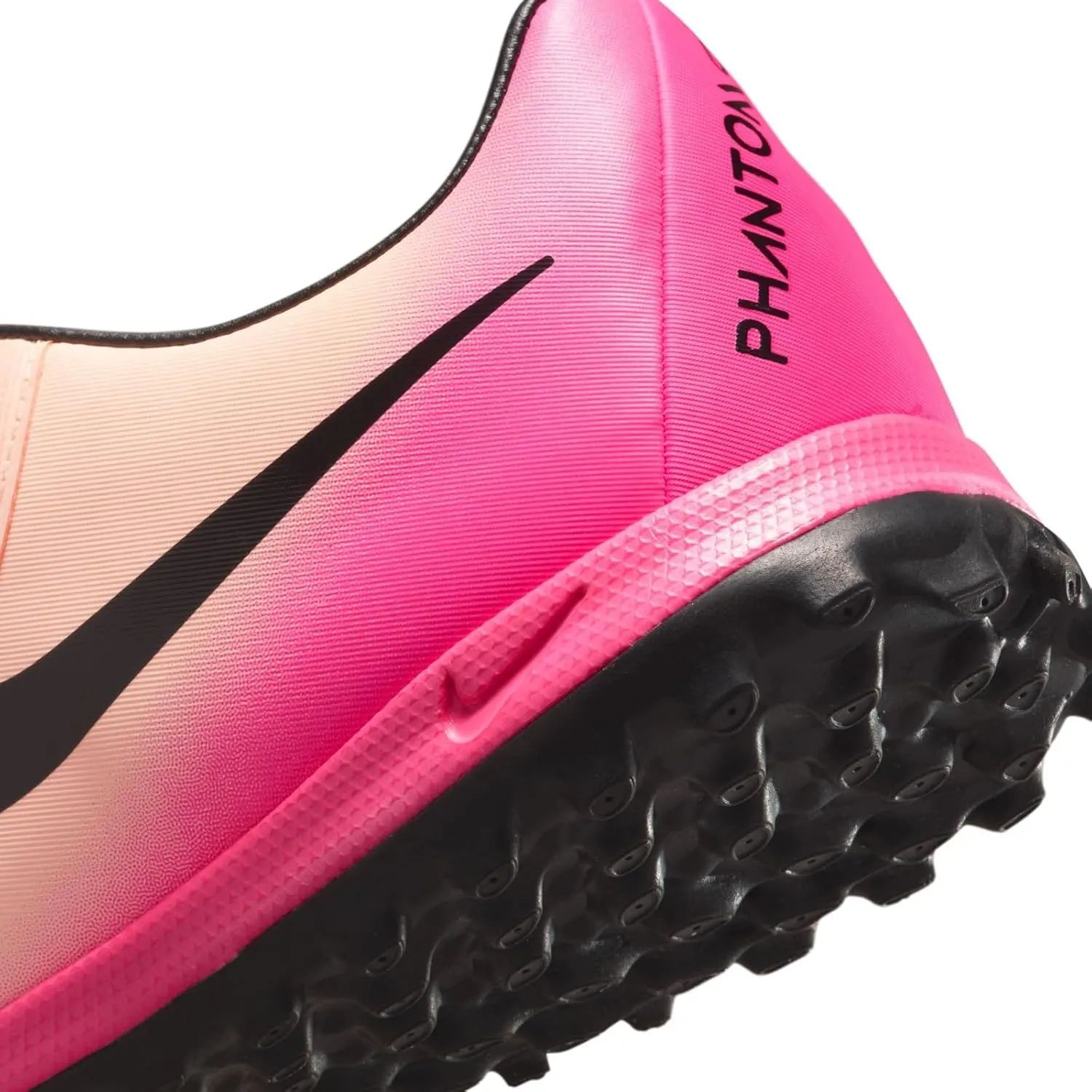 Nike Phantom GX 2 Academy TF Low-Top Soccer Shoes (FJ2577-800, Crimson Tint/Pink Blast/Black)