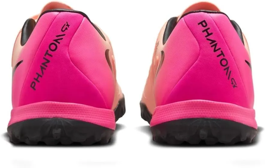 Nike Phantom GX 2 Academy TF Low-Top Soccer Shoes (FJ2577-800, Crimson Tint/Pink Blast/Black)