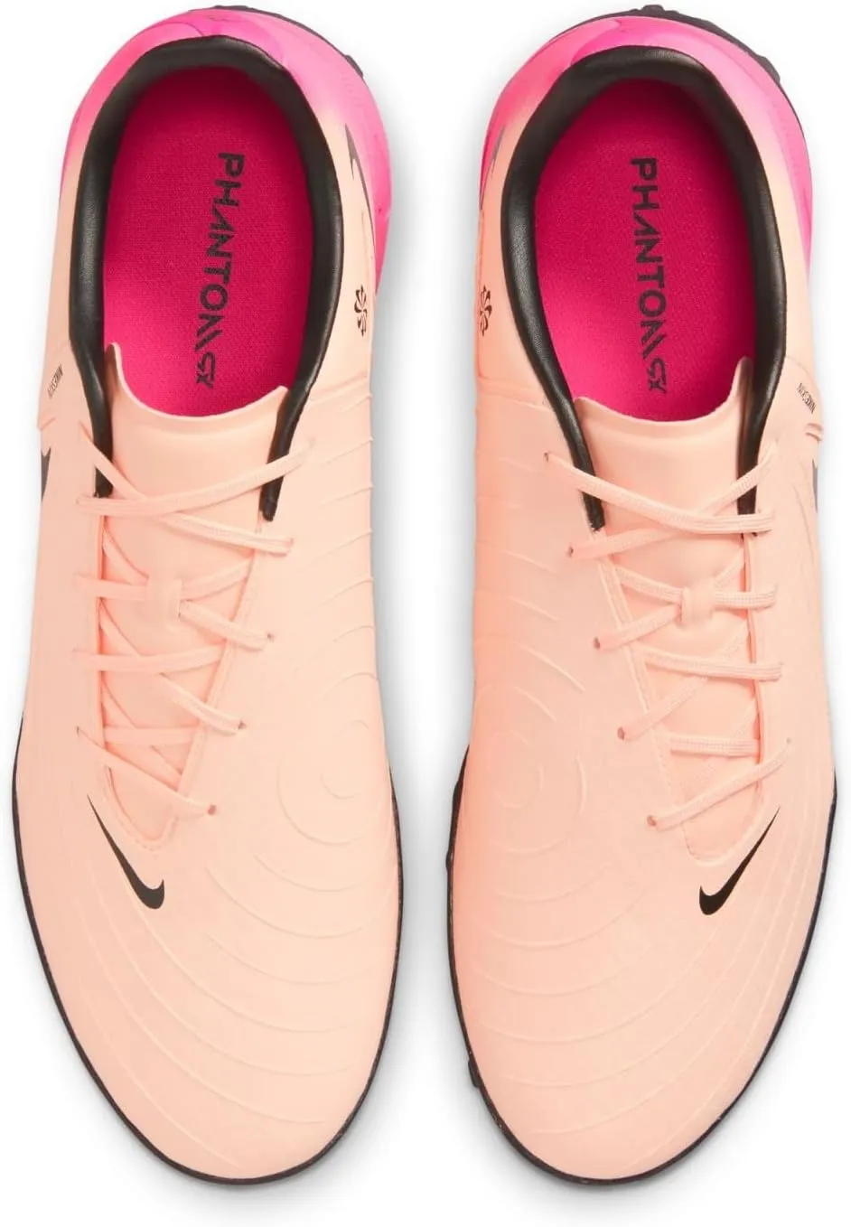 Nike Phantom GX 2 Academy TF Low-Top Soccer Shoes (FJ2577-800, Crimson Tint/Pink Blast/Black)