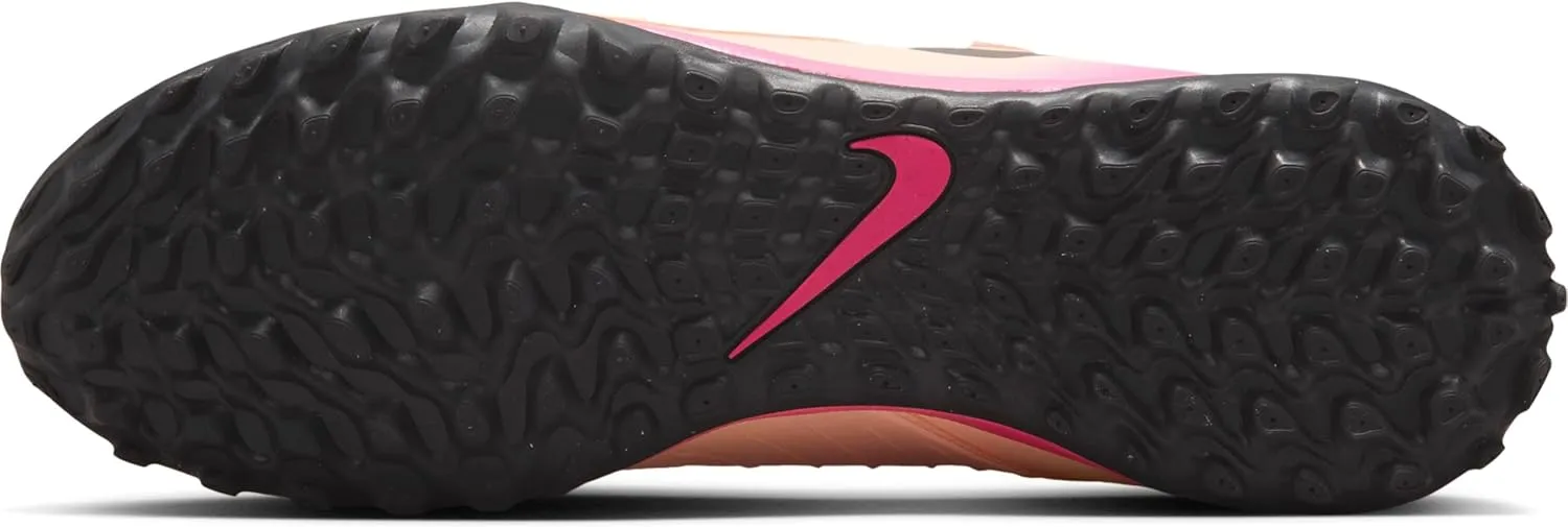 Nike Phantom GX 2 Academy TF Low-Top Soccer Shoes (FJ2577-800, Crimson Tint/Pink Blast/Black)