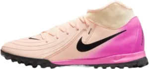 Nike Phantom Luna 2 Academy TF High-Top Soccer Shoes (FJ2566-800, Crimson Tint/Pink Blast/Black)
