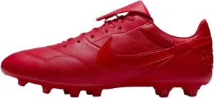 Nike Premier 3 FG Low-Top Soccer Cleats (HM0265-600, Fire Red/White)