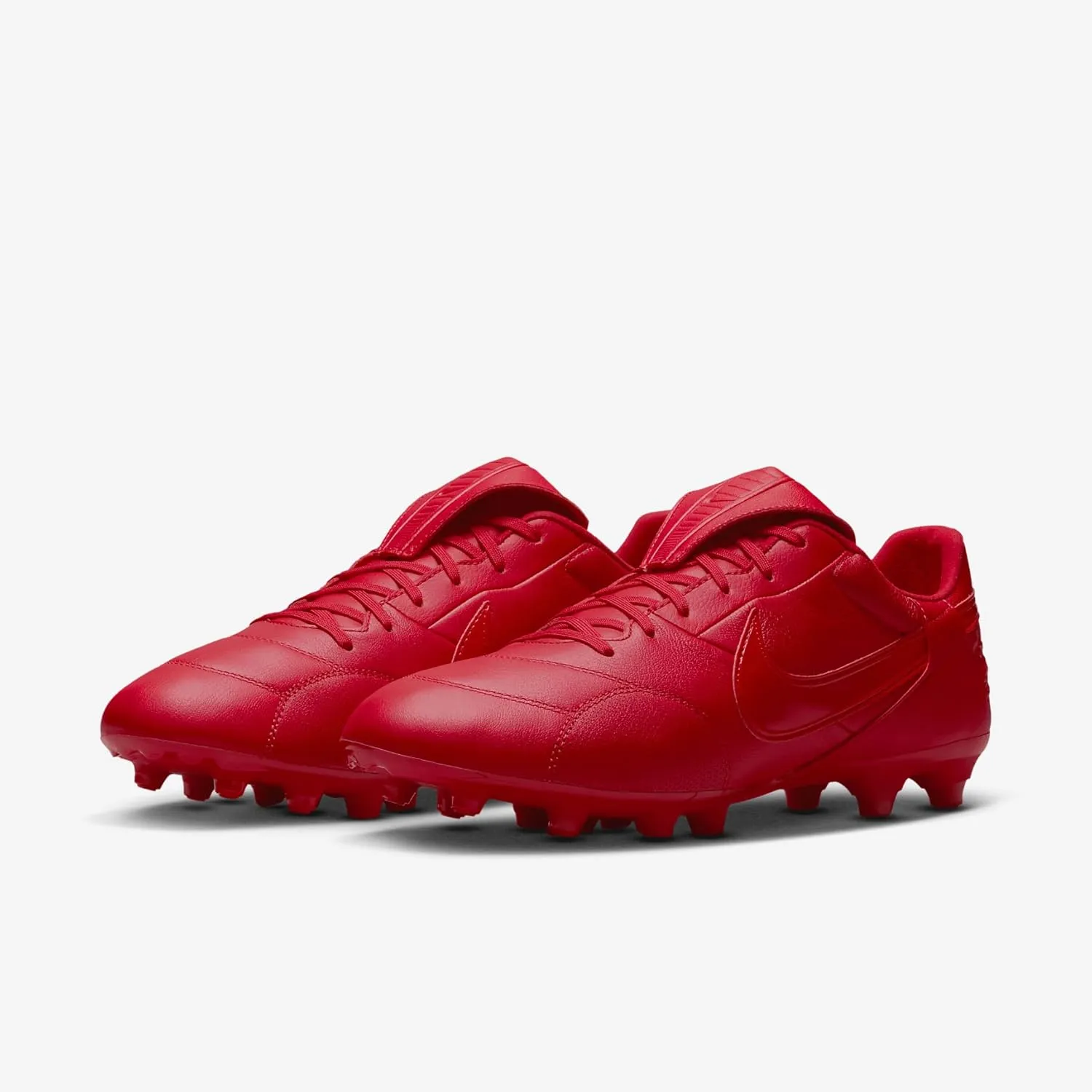 Nike Premier 3 FG Low-Top Soccer Cleats (HM0265-600, Fire Red/White)