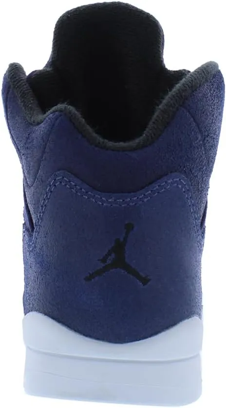 NIKE Preschool Air Jordan 5 Retro 'Olive' Army Olive/Solar Orange (440889 308) PS Little Kids Shoe, White/Gym Red-black