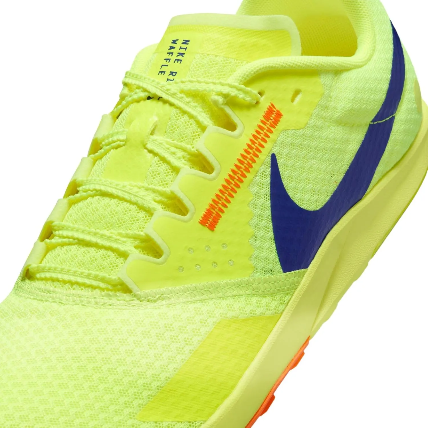 Nike Rival Waffle 6 Road and Cross-Country Racing Shoes (DX7998-100, White/Black-Pure Platinum)