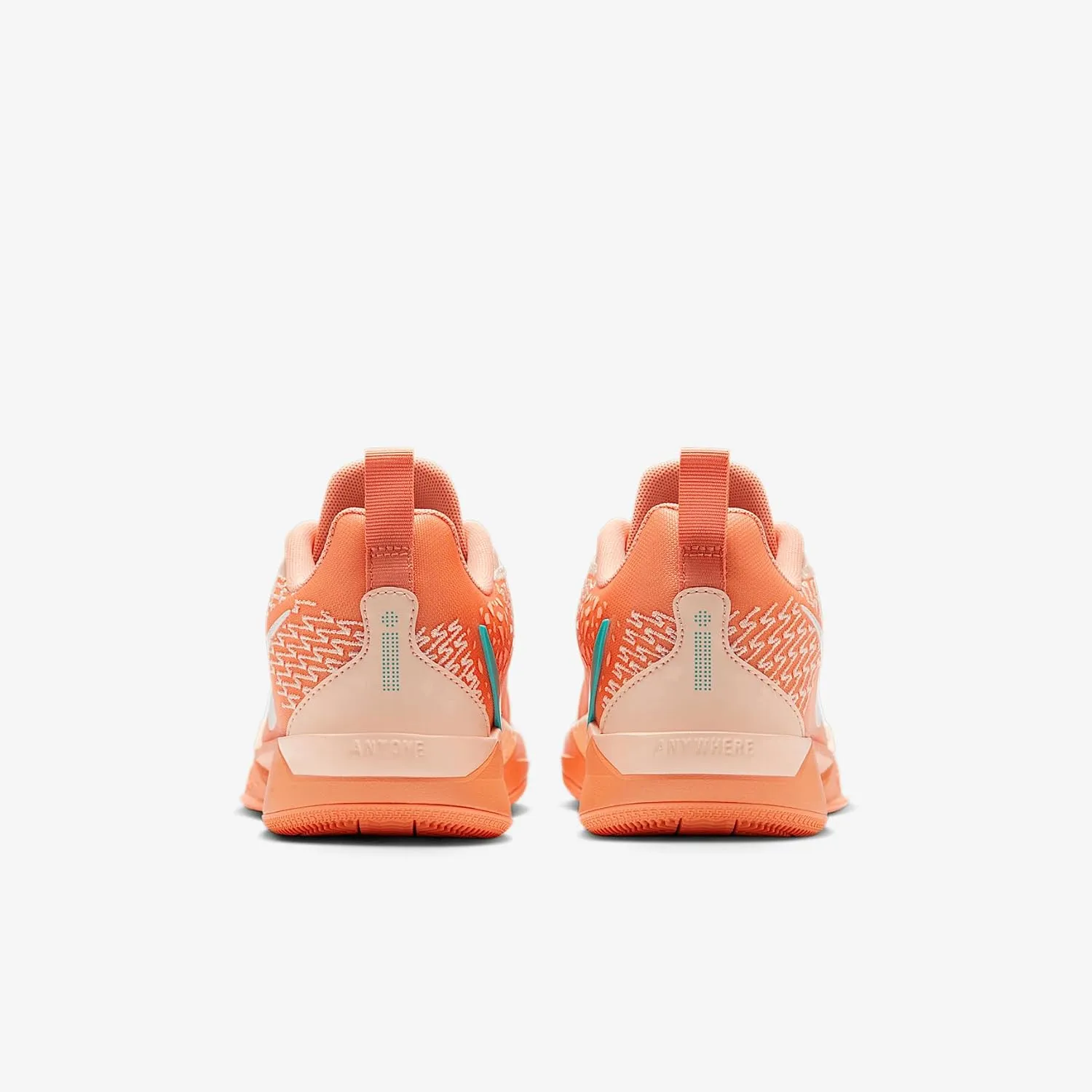 Nike Sabrina 2 Big Kids' Basketball Shoes (FQ7376-801, Apricot Agate/Washed Coral/Washed Teal/Light Bone)