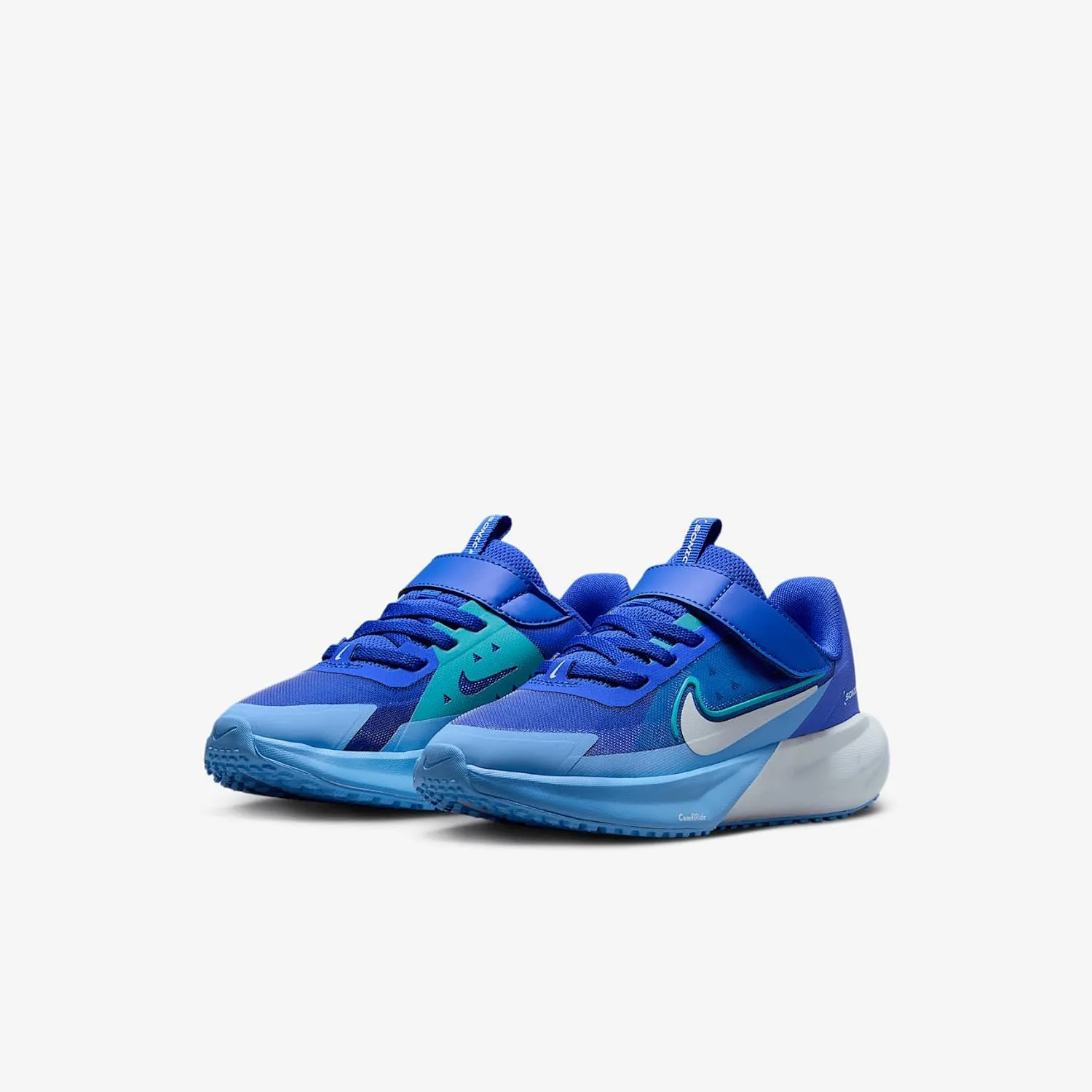 Nike Sonic Fly Little Kids' Running Shoes (FZ0016-400, Blue Tint/Dusty Cactus/Hyper Royal/White)