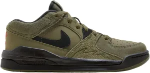 Nike Stadium 90 Medium Olive Grade School Basketball Shoes (Black/Green)
