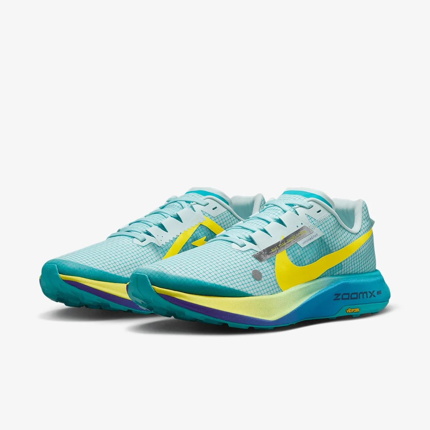 Nike Ultrafly Men's Trail Racing Shoes (DX1978-102, Summit White/Vapor Green/Laser Orange/Black)
