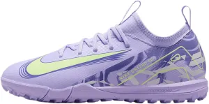Nike United Jr. Mercurial Vapor 16 Academy Big Kids' TF Low-Top Soccer Shoes (HF1589-500, Purple Agate/Barely Volt)
