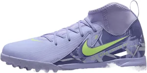 Nike United Jr. Phantom Luna 2 Academy Big Kids' TF High-Top Soccer Shoes (HF1581-500, Purple Agate/Barely Volt)
