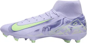 Nike United Mercurial Superfly 10 Academy MG High-Top Soccer Cleats (HF1601-500, Purple Agate/Barely Volt)