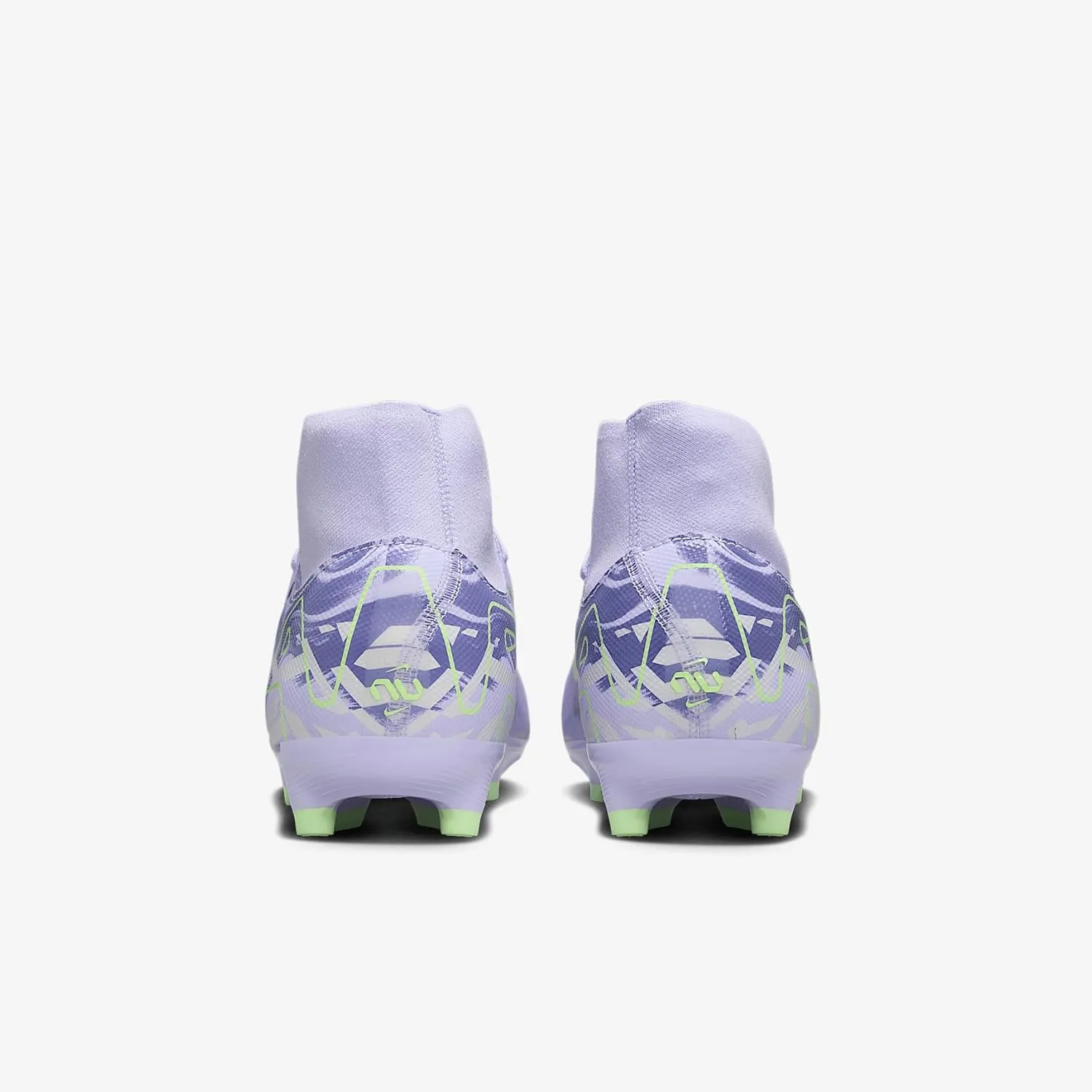 Nike United Mercurial Superfly 10 Academy MG High-Top Soccer Cleats (HF1601-500, Purple Agate/Barely Volt)