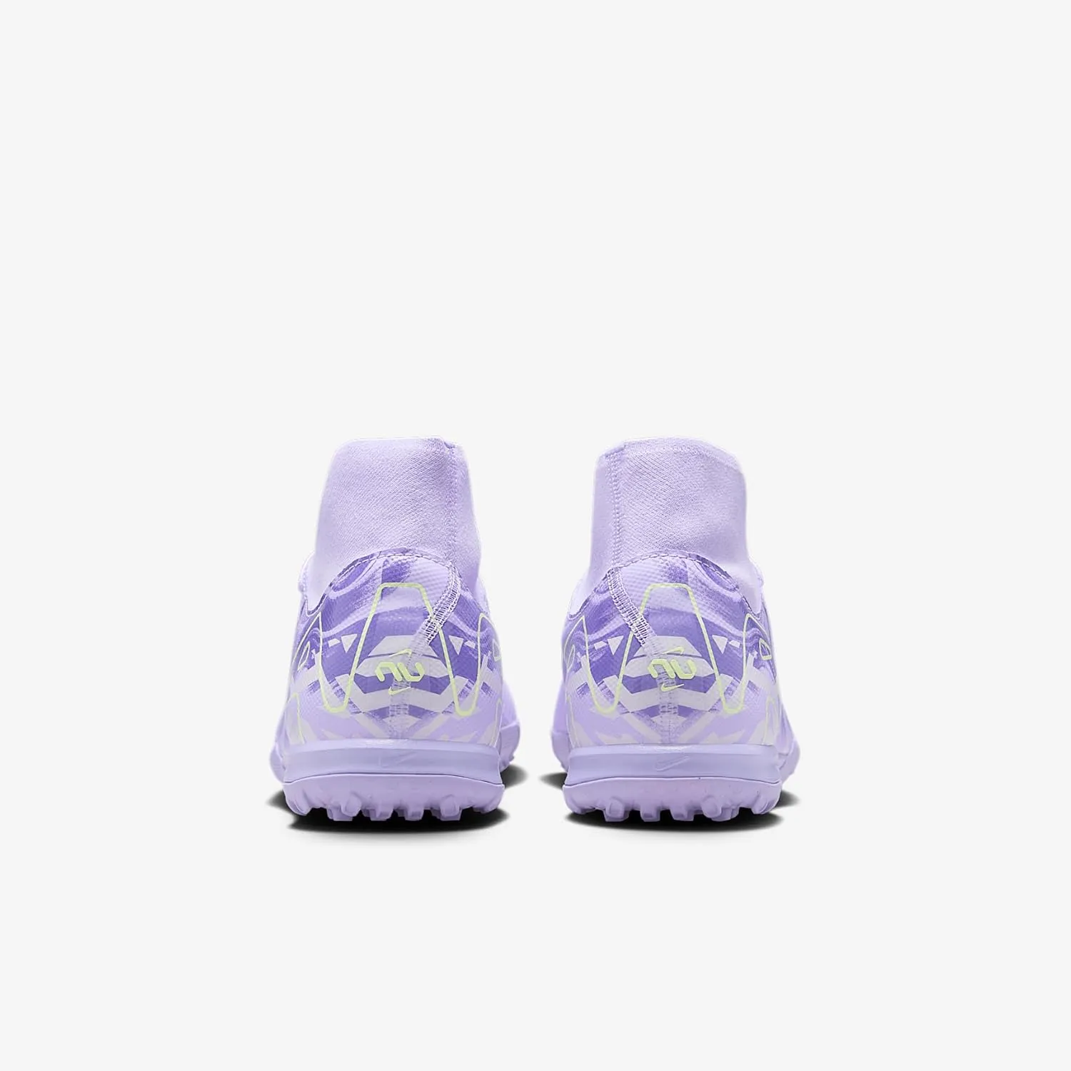 Nike United Mercurial Superfly 10 Academy TF High-Top Soccer Shoes (HF1602-500, Purple Agate/Barely Volt)