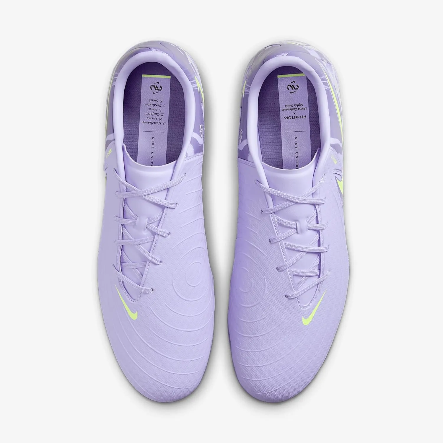 Nike United Phantom GX 2 Academy MG Low-Top Soccer Cleats (HF1595-500, Purple Agate/Barely Volt)