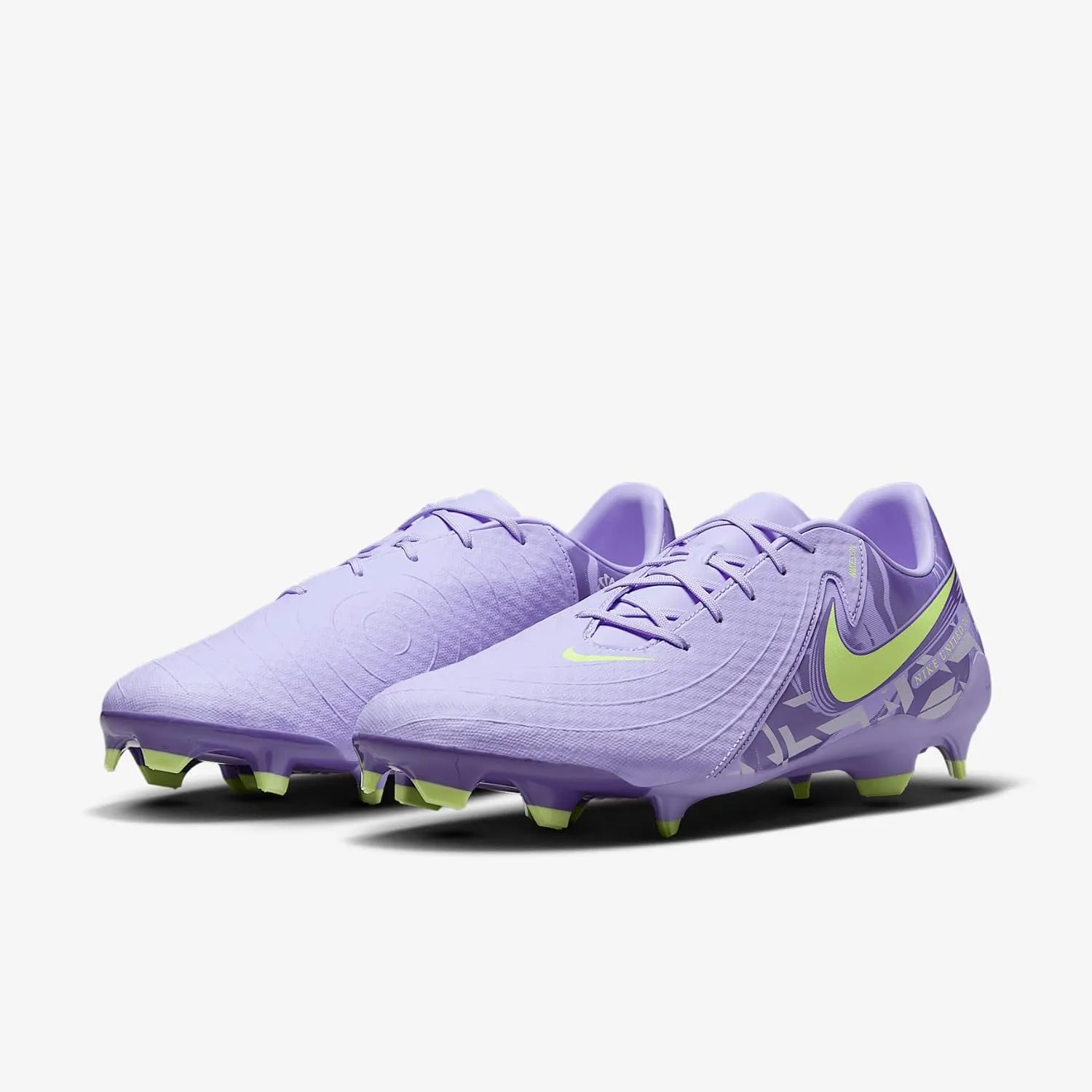 Nike United Phantom GX 2 Academy MG Low-Top Soccer Cleats (HF1595-500, Purple Agate/Barely Volt)