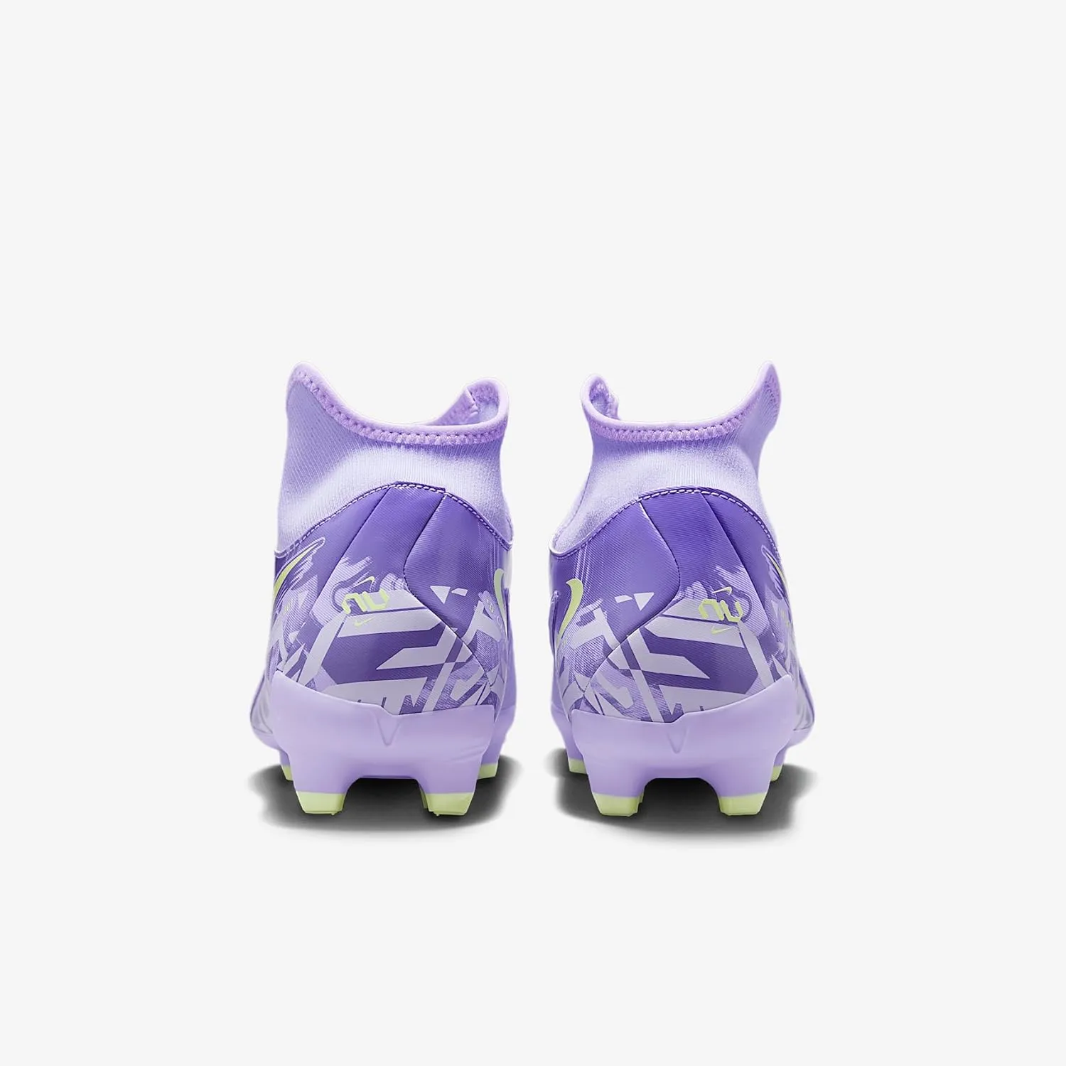 Nike United Phantom Luna 2 Academy MG High-Top Soccer Cleats (HF1598-500, Purple Agate/Barely Volt)