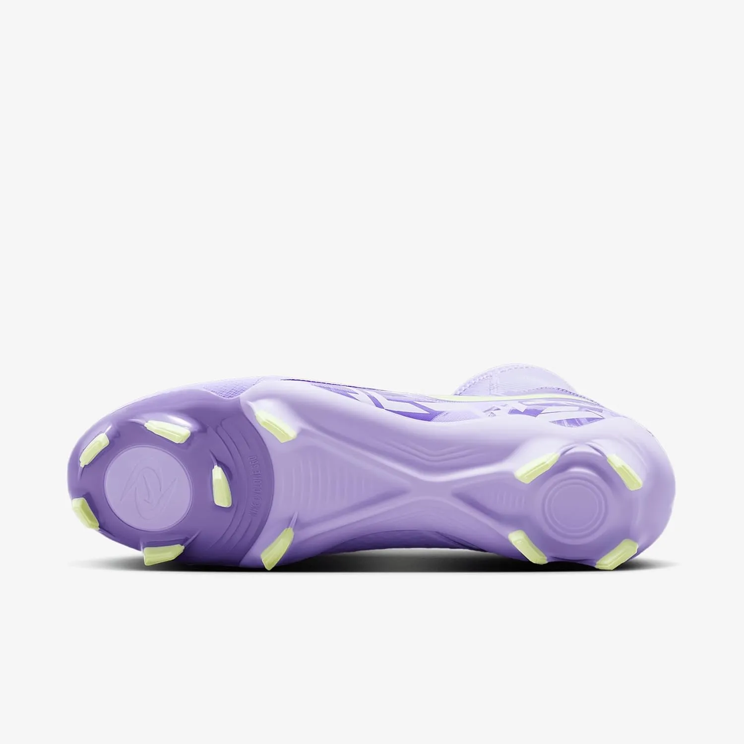 Nike United Phantom Luna 2 Academy MG High-Top Soccer Cleats (HF1598-500, Purple Agate/Barely Volt)