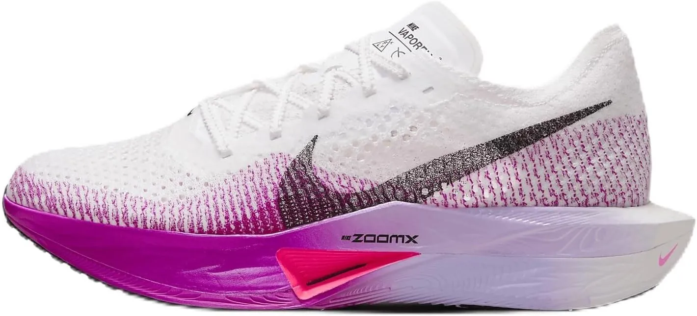 Nike Vaporfly 3 Women's Road Racing Shoes (DV4130-104, White/Vivid Purple/Purple) Size 6